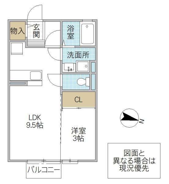 セゾン赤羽(1LDK/2階)の間取り写真