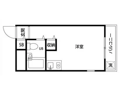 TOP・横浜吉野町(ワンルーム/4階)の間取り写真