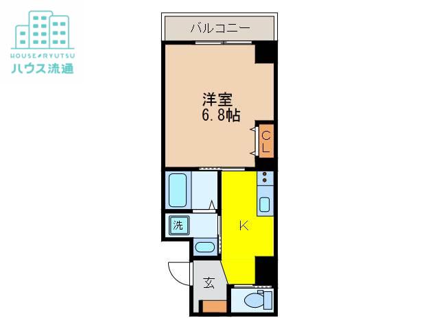 A&M FELICIE(1K/2階)の間取り写真