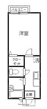 レクエルドプレイス(1K/2階)の間取り写真
