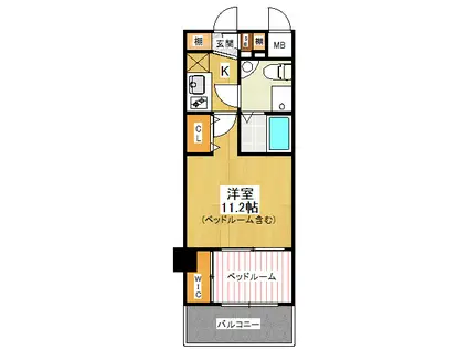 セレニテ甲子園2号棟(1DK/5階)の間取り写真
