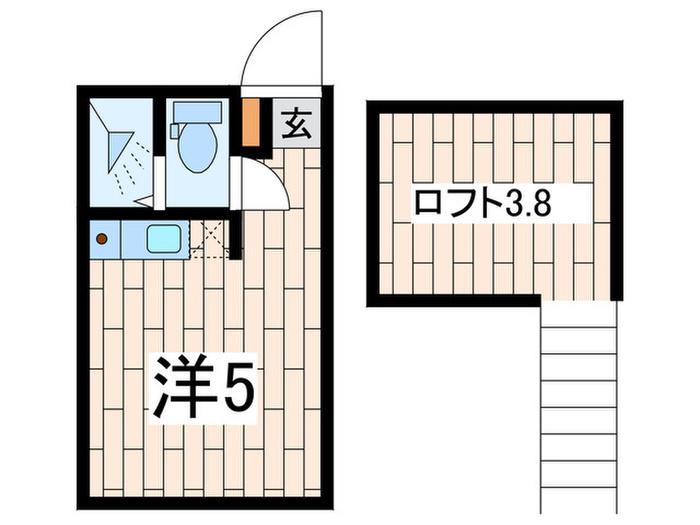 セレーノ・エクシア(ワンルーム/1階)の間取り写真
