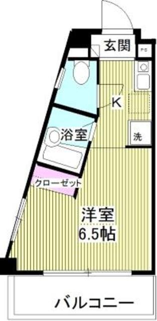サマレジデンス(ワンルーム/2階)の間取り写真