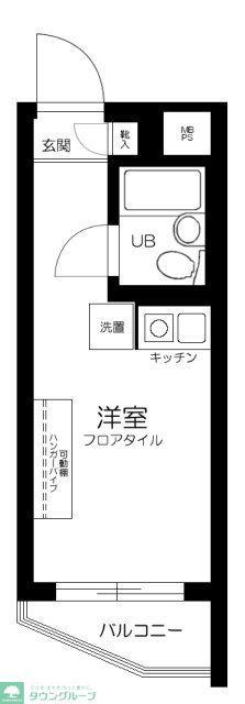 パレドール杉並(ワンルーム/3階)の間取り写真