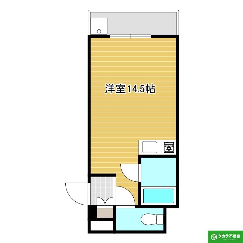 第3アパート戸次(ワンルーム/2階)の間取り写真