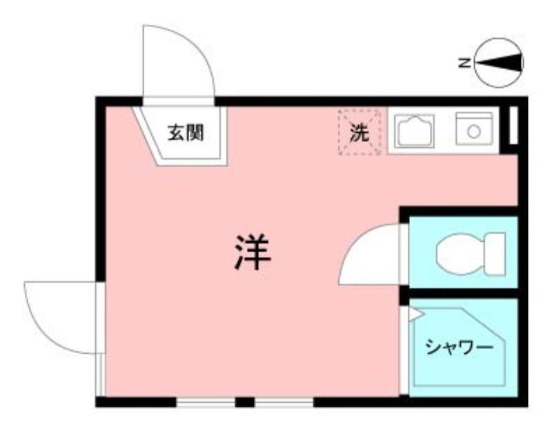 グレースマリー(ワンルーム/1階)の間取り写真