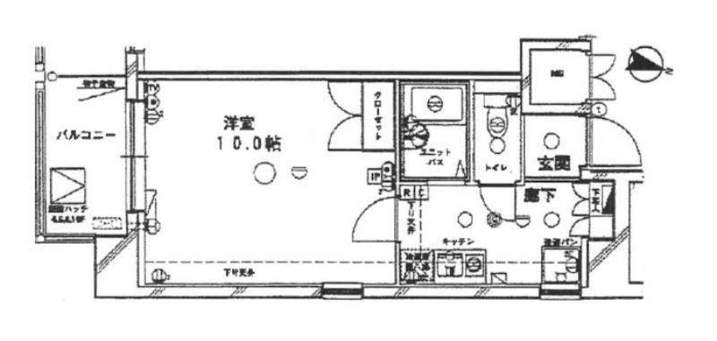 ステージファースト笹塚(1K/6階)の間取り写真