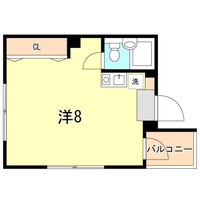サイプレス板宿(ワンルーム/5階)の間取り写真