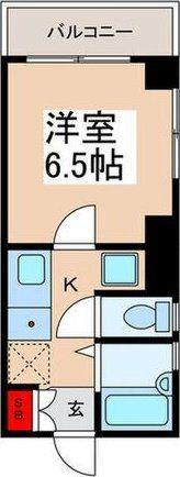 キングスパレス(1K/2階)の間取り写真