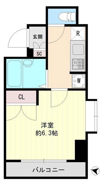 VERONA板橋本町(1K/10階)の間取り写真