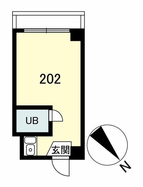 代官山テラス(ワンルーム/2階)の間取り写真