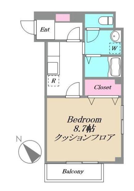 サンベリーズ(1K/3階)の間取り写真