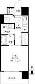 セシオン太閤(1K/7階)の間取り写真