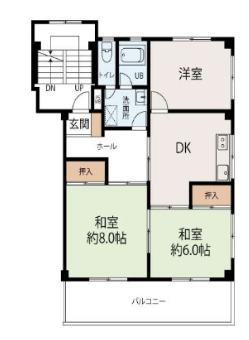 メゾン大和(3LDK/3階)の間取り写真