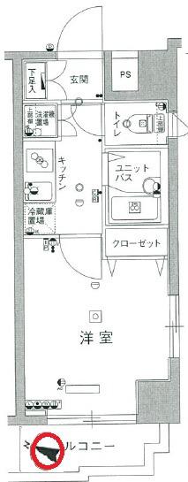 スカイコート後楽園壱番館(1K/3階)の間取り写真