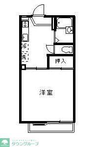 メゾン上柴(1K/2階)の間取り写真