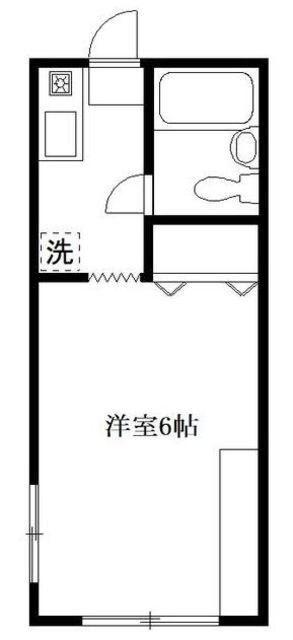 サニーコーポIII(1K/2階)の間取り写真