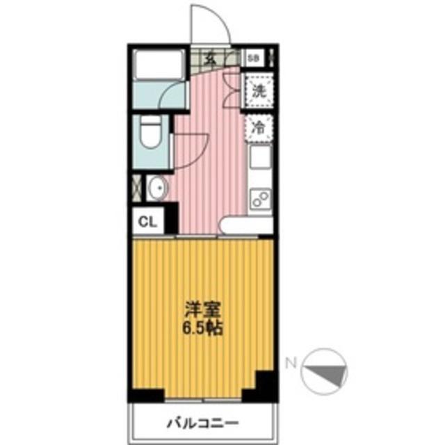 パークサイド久世(1K/2階)の間取り写真