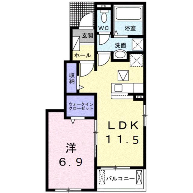 グランメゾン雅(1LDK/1階)の間取り写真