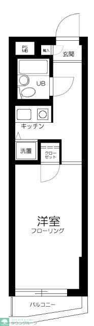 日神パレス豊玉(1K/3階)の間取り写真