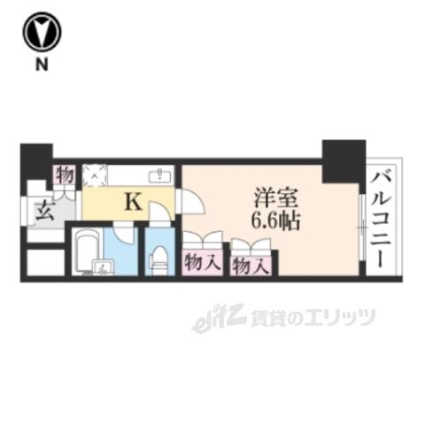 アーバンエース新大宮パル(1K/2階)の間取り写真