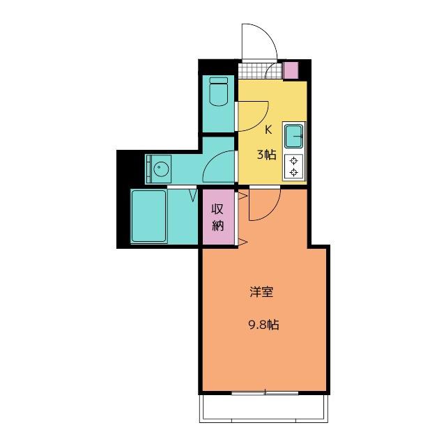 MAISON DE FAMILLE(1K/2階)の間取り写真