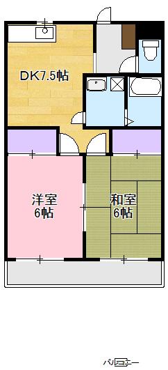 メゾンドモリタ(2DK/2階)の間取り写真