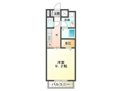 ＪＲ名松線 伊勢八太駅 徒歩19分 2階建 築16年(1K/1階)の間取り写真