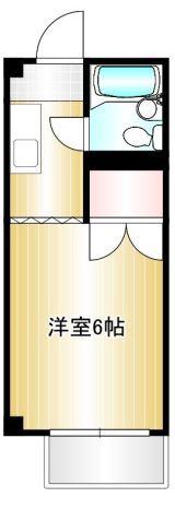 山長ビルC棟(1K/4階)の間取り写真