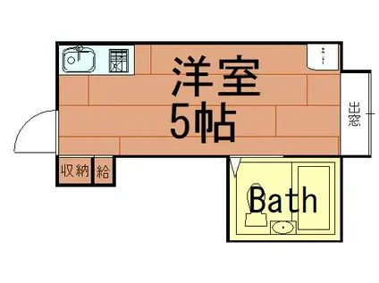 ラパンジール本田I(ワンルーム/3階)の間取り写真