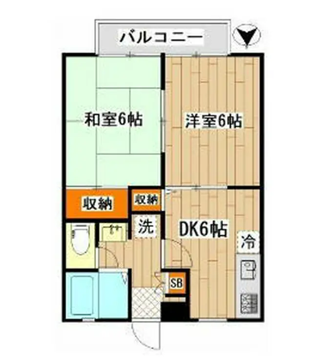 ファミール溝口 1階階 間取り