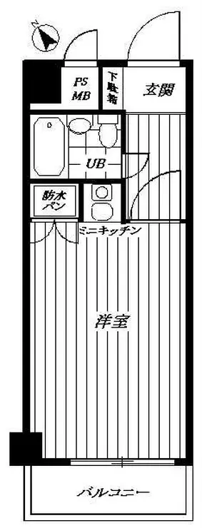 ホーユウコンフォルト神奈川新町 5階階 間取り