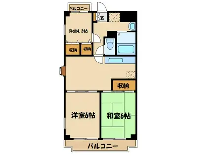 リコルソ相模原南I(3DK/3階)の間取り写真