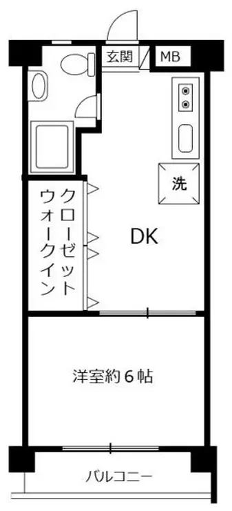 行徳マンション 6階階 間取り