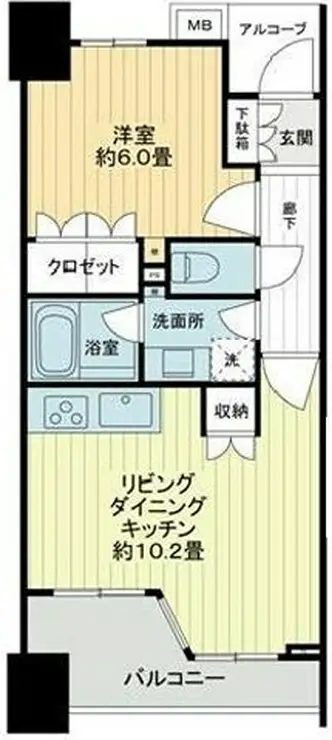 IXIA横浜鶴見ステーションフロント 3階階 間取り