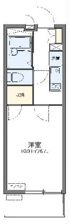 レオパレスタラセア 3階階 間取り