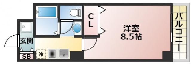 Mプラザ布施弐番館(1K/5階)の間取り写真