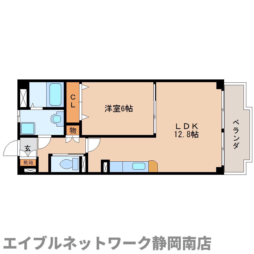 グランドソレイユ(1LDK/2階)の間取り写真