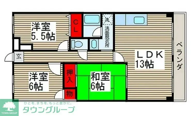 ラフィーネ新松戸 2階階 間取り
