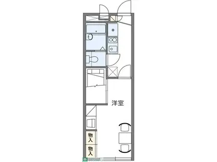 レオパレスやすらぎ(1K/2階)の間取り写真
