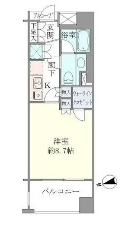 アクシルコート銀座イースト 3階階 間取り