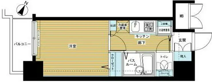 トーシンフェニックス田町 7階階 間取り
