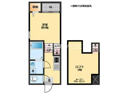 MODERN PALAZZO 諫早BRILLER(1SK/2階)の間取り写真