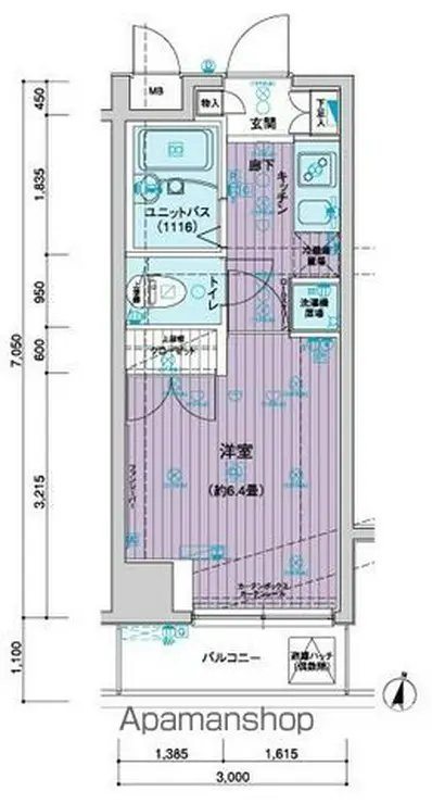 メインステージ飯田橋 9階階 間取り