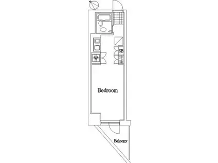 グリフィン横浜・ウェスタ(ワンルーム/5階)の間取り写真