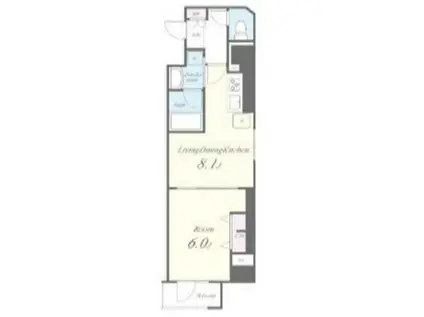 JPT RESIDENCE(1LDK/8階)の間取り写真