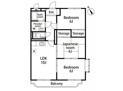 シーダータウン(3LDK/1階)の間取り写真