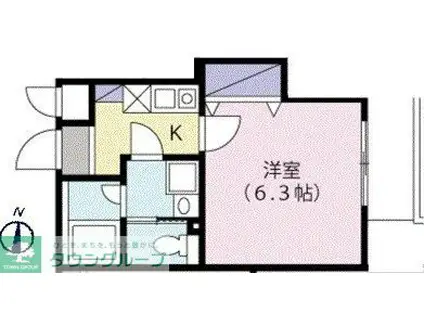 ET.ALORSエ・アロール(1K/1階)の間取り写真