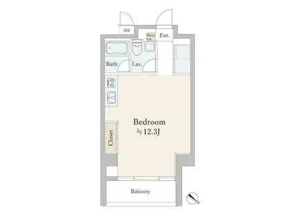 TALIESIN CY(ワンルーム/6階)の間取り写真