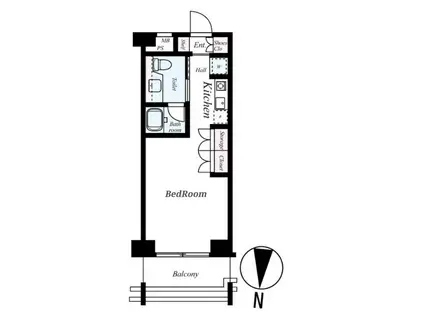 VERONA亀戸LLH(ワンルーム/2階)の間取り写真